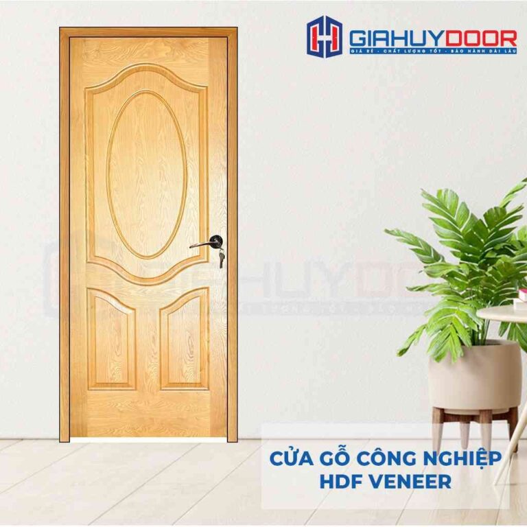 Cửa gỗ công nghiệp sồi HDF Veneer 3A