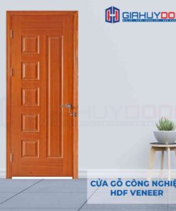 Cửa gỗ công nghiệp HDF Veneer 6B xoan dao