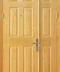 Cửa gỗ công nghiệp HDF Veneer 9A ash 2 canh nho lon