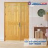 Cửa gỗ công nghiệp HDF Veneer 9A ash 2 canh nho lon