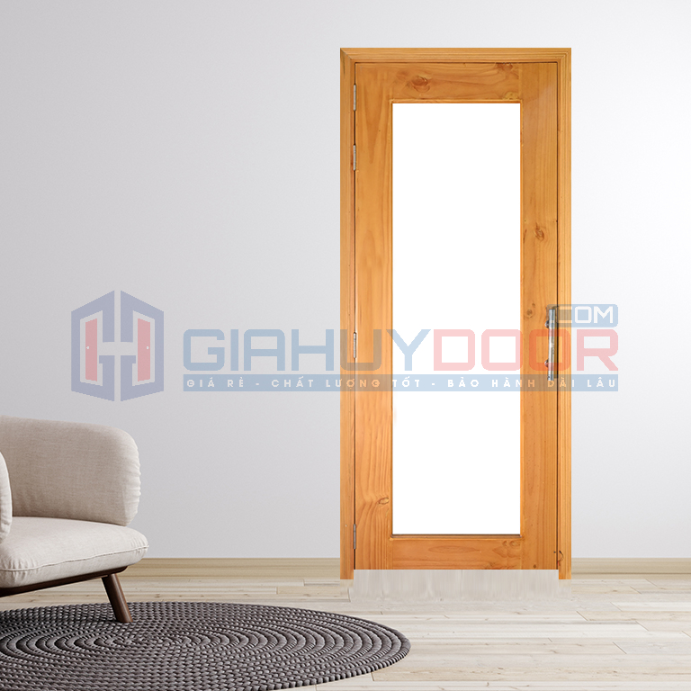 Cửa gỗ MDF màu cam đẹp