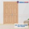 Cửa gỗ công nghiệp HDF Veneer 2 canh 9A Oak (1)