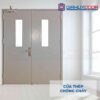 Cửa thép chống cháy 2P1G2 xam