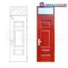 Cửa thép vân gỗ GHDGS1H3-OT