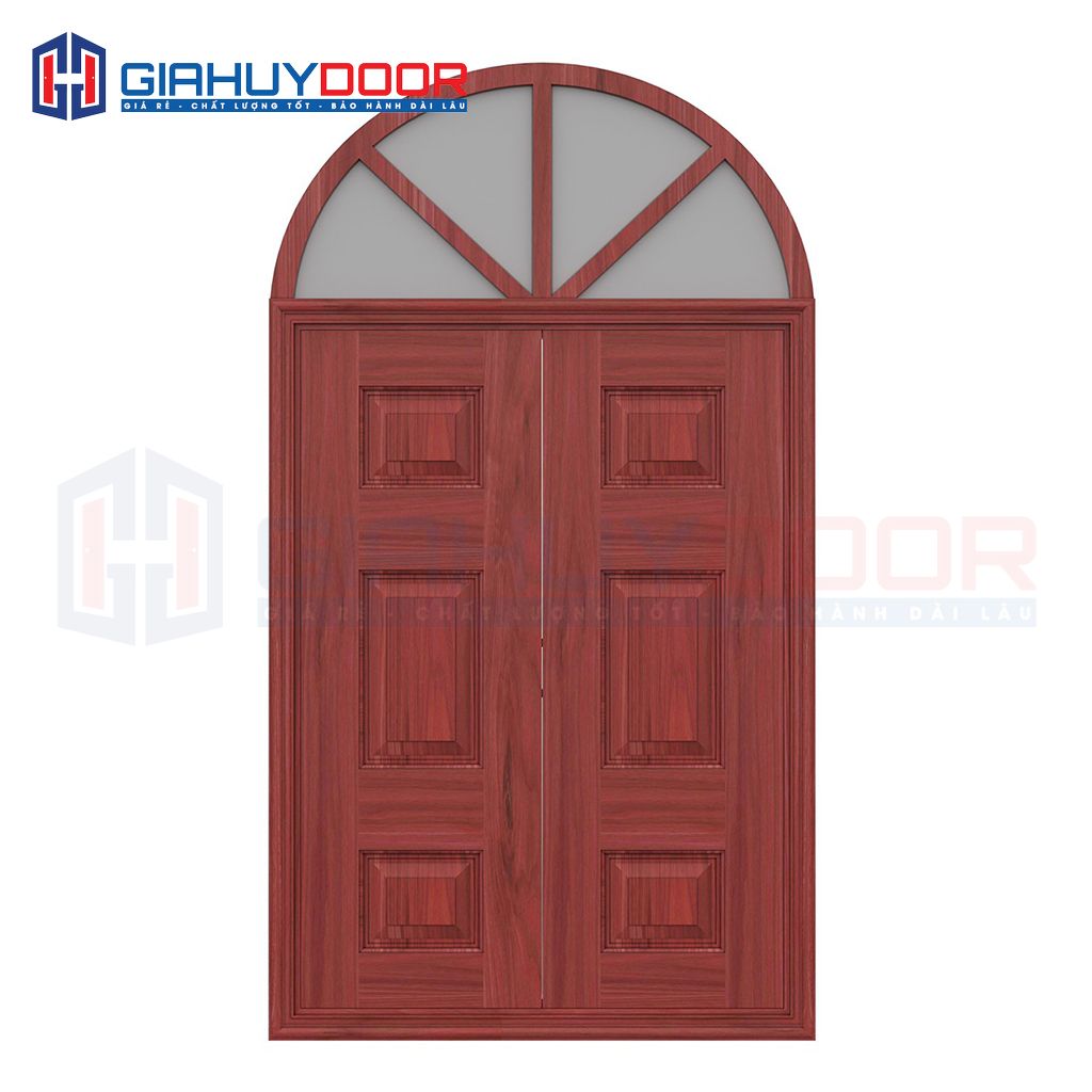 Thep van go vom SGD (5).jpg Cửa thép vân gỗ dạng vòm TVGVom-SGD-5