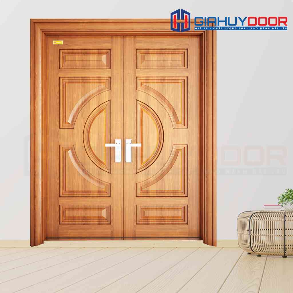 Mẫu cửa gỗ thép vân gỗ Mẫu cửa gỗ thép vân gỗ