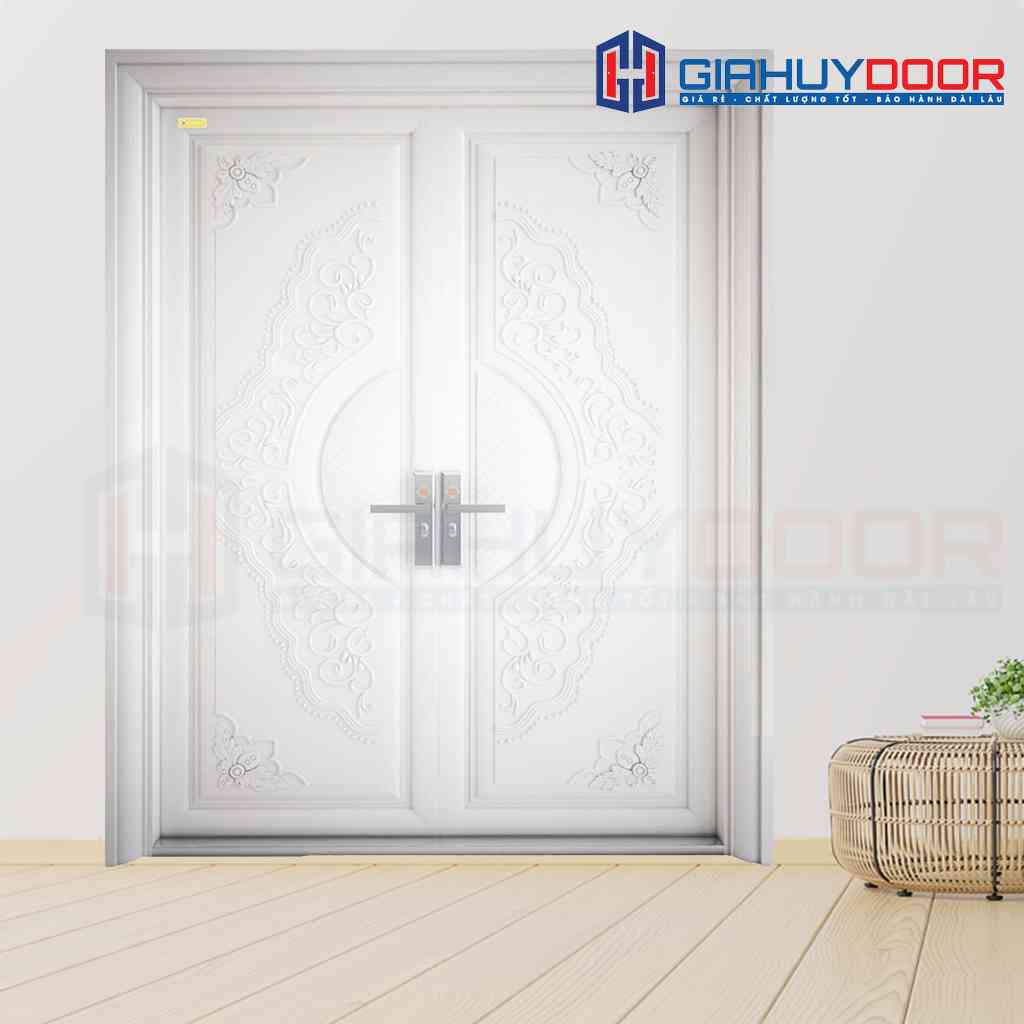 Mẫu cửa gỗ thép vân gỗ Mẫu cửa gỗ thép vân gỗ